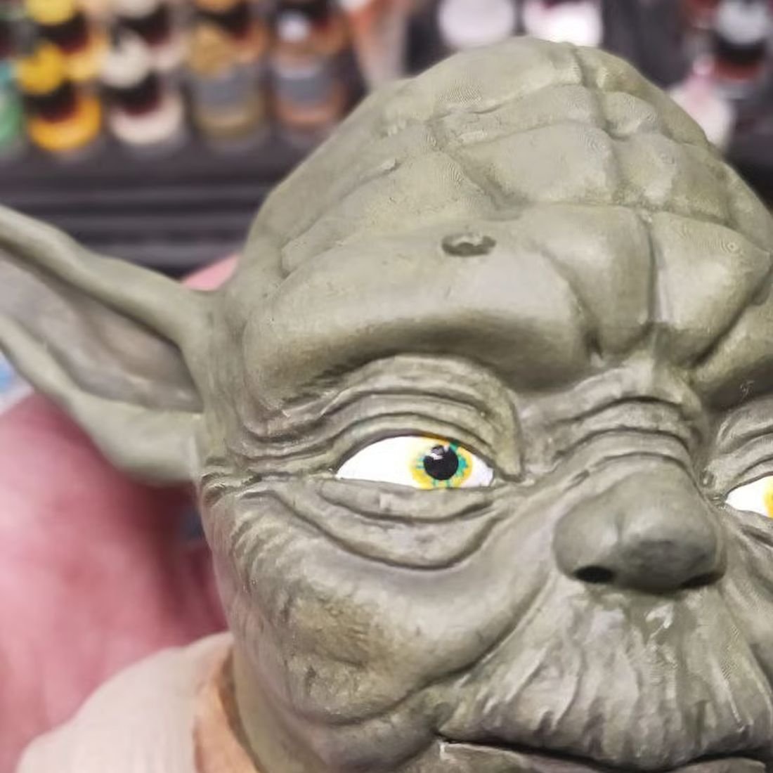 3D printed piece by WePrint3D - Bust - sculpted skin texture - hand-painted eyes