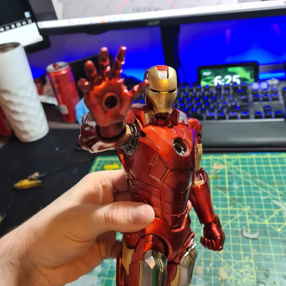 3D printed piece by WePrint3D - Armour figure - metallic candy paint - polished panels